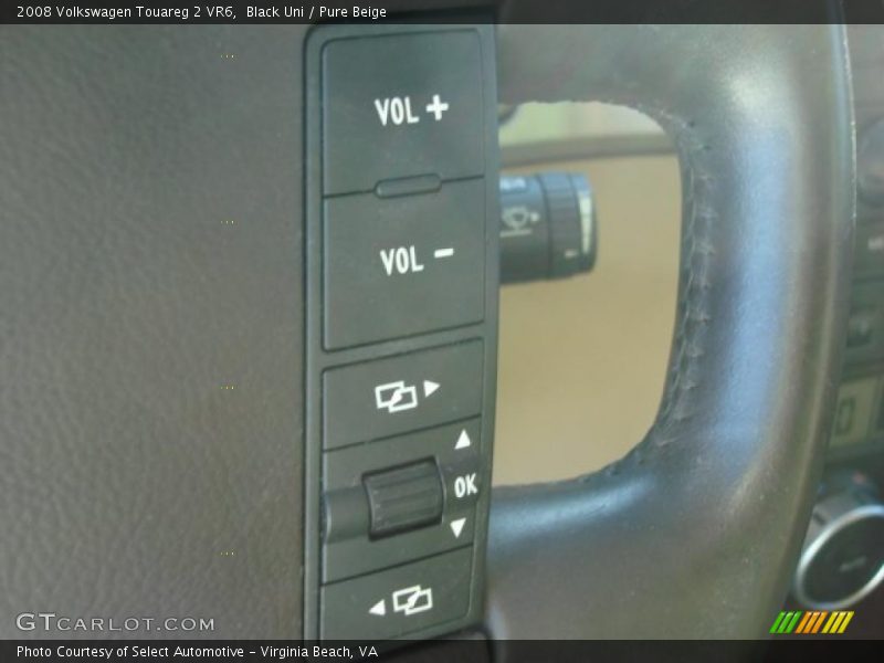 Black Uni / Pure Beige 2008 Volkswagen Touareg 2 VR6