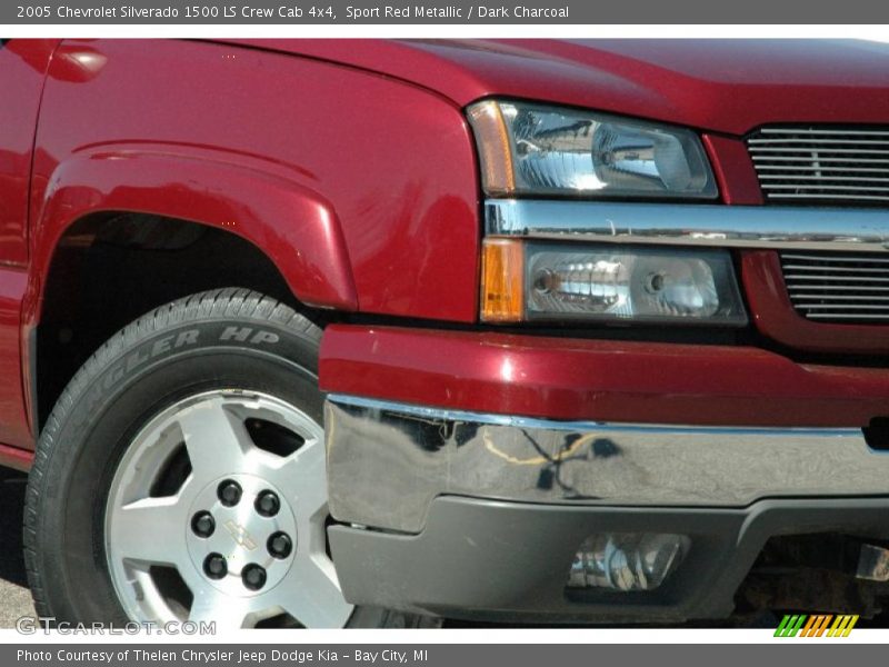 Sport Red Metallic / Dark Charcoal 2005 Chevrolet Silverado 1500 LS Crew Cab 4x4