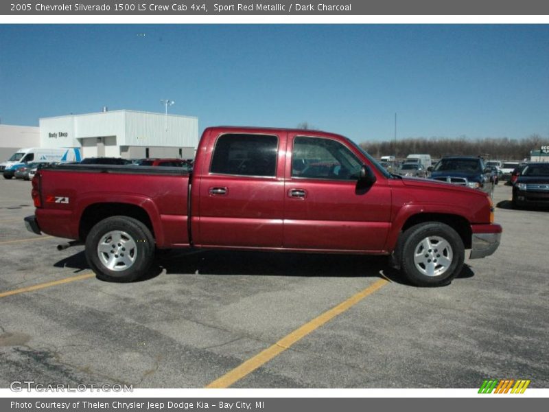 Sport Red Metallic / Dark Charcoal 2005 Chevrolet Silverado 1500 LS Crew Cab 4x4