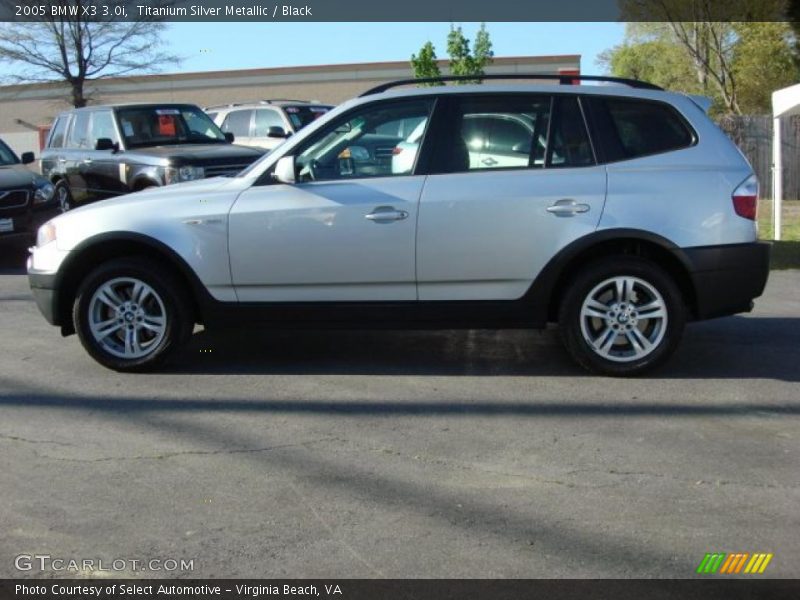 Titanium Silver Metallic / Black 2005 BMW X3 3.0i