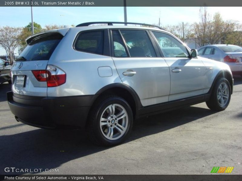 Titanium Silver Metallic / Black 2005 BMW X3 3.0i