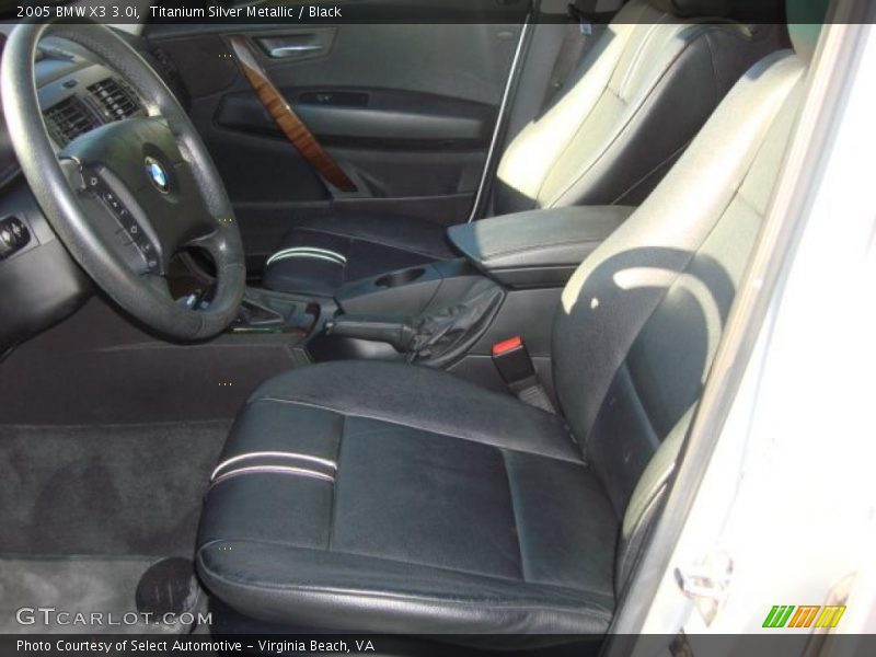 Titanium Silver Metallic / Black 2005 BMW X3 3.0i