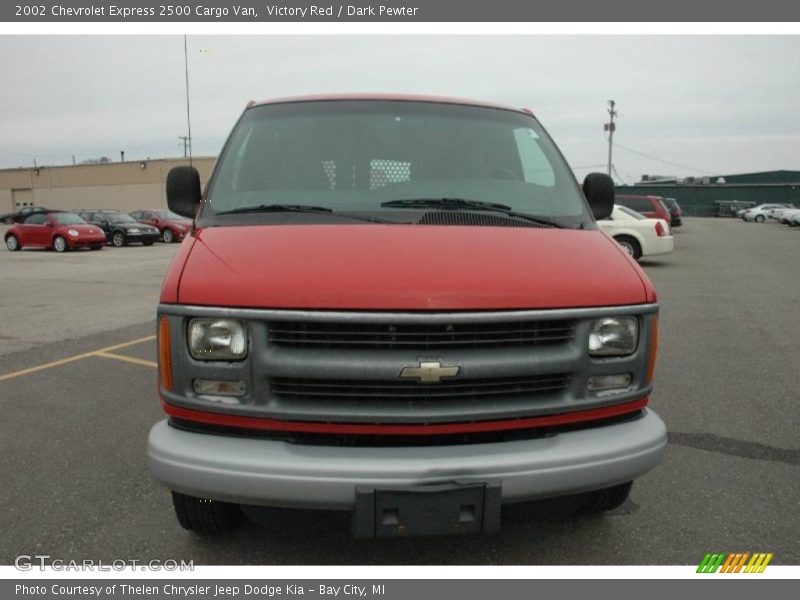 Victory Red / Dark Pewter 2002 Chevrolet Express 2500 Cargo Van