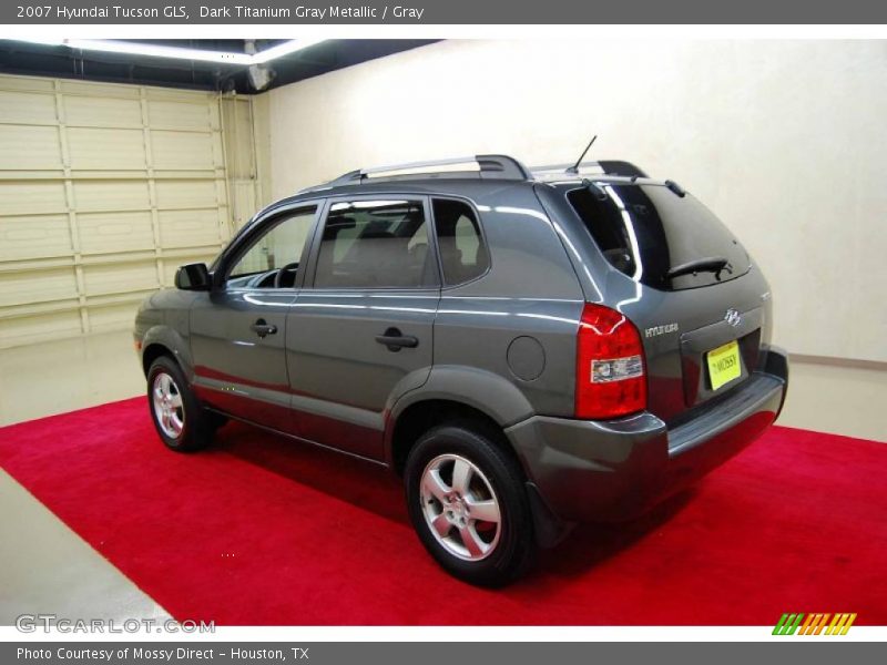 Dark Titanium Gray Metallic / Gray 2007 Hyundai Tucson GLS