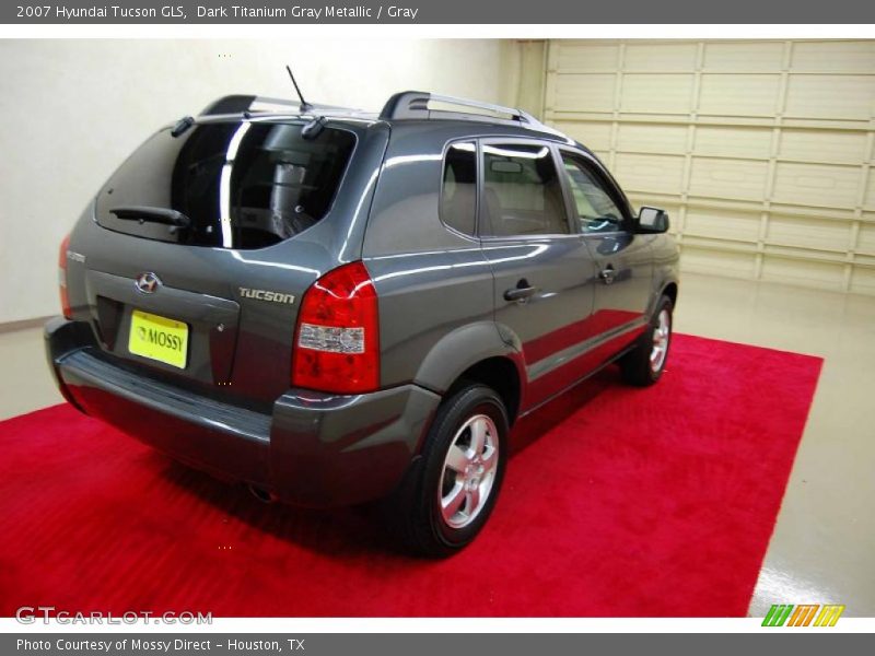 Dark Titanium Gray Metallic / Gray 2007 Hyundai Tucson GLS