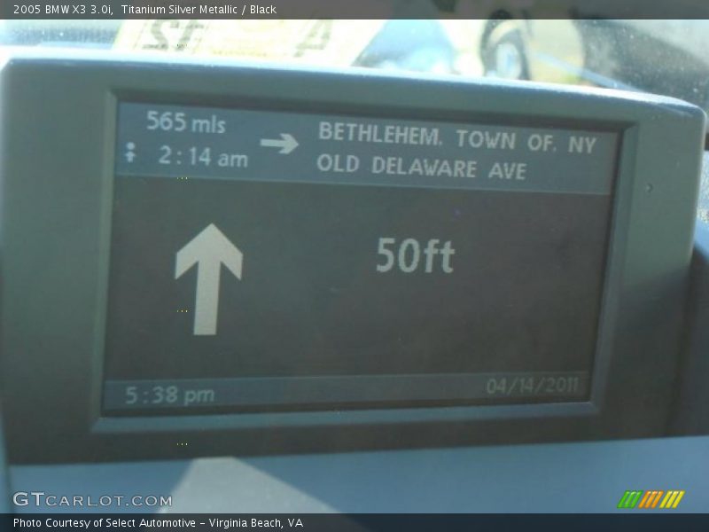 Titanium Silver Metallic / Black 2005 BMW X3 3.0i
