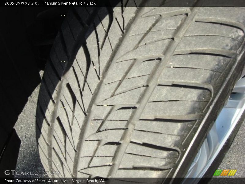 Titanium Silver Metallic / Black 2005 BMW X3 3.0i