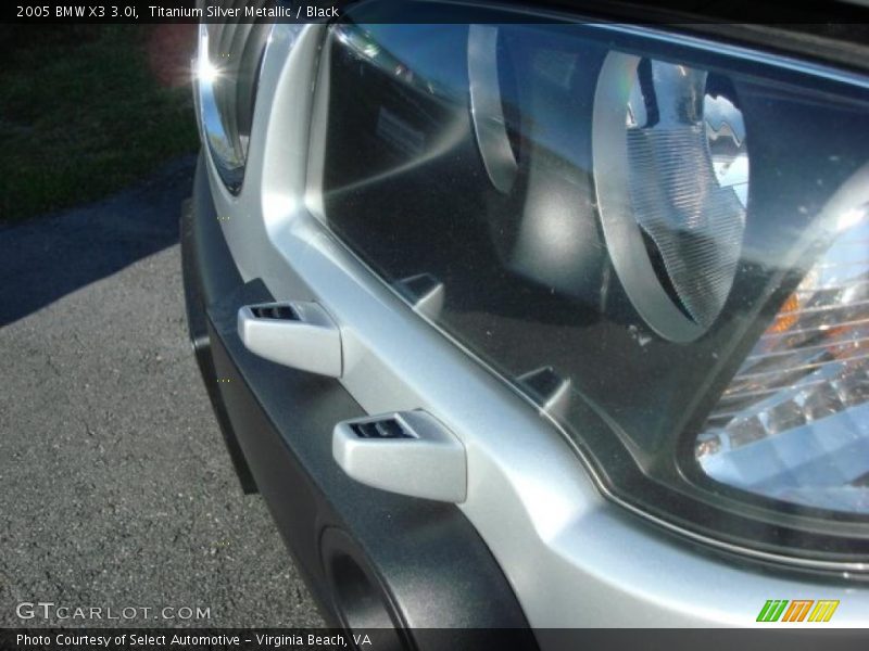Titanium Silver Metallic / Black 2005 BMW X3 3.0i