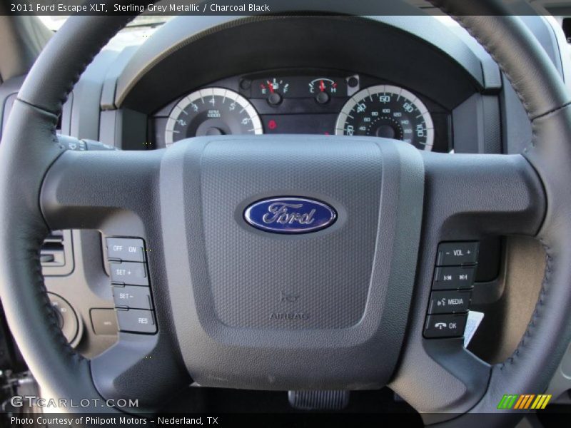 Sterling Grey Metallic / Charcoal Black 2011 Ford Escape XLT