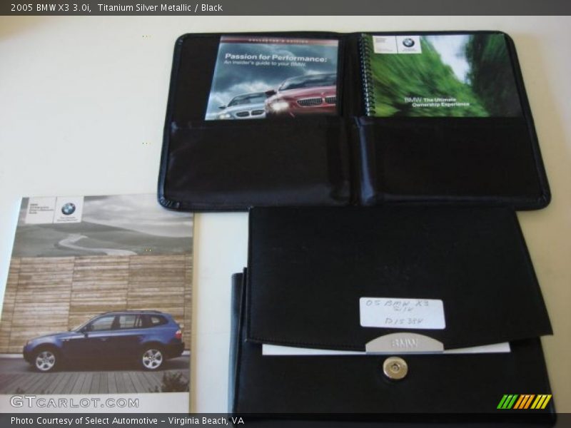 Titanium Silver Metallic / Black 2005 BMW X3 3.0i