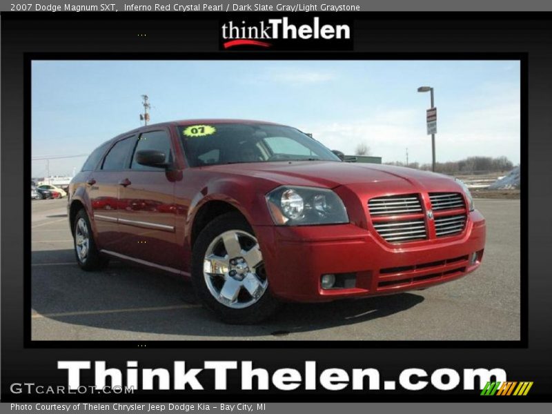 Inferno Red Crystal Pearl / Dark Slate Gray/Light Graystone 2007 Dodge Magnum SXT