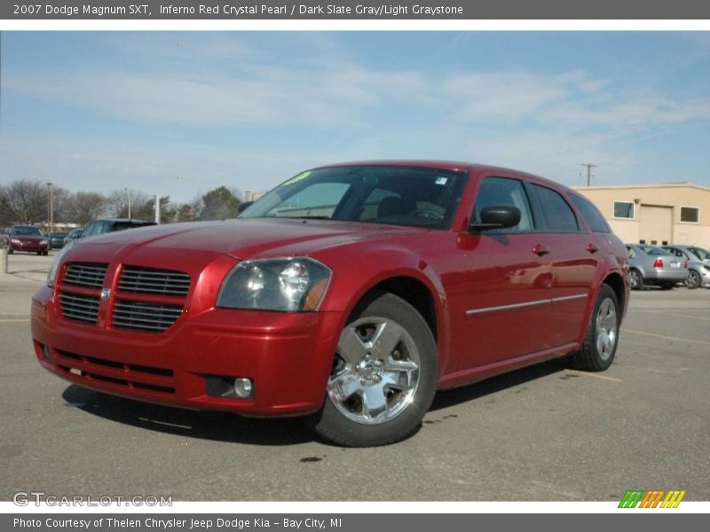 Inferno Red Crystal Pearl / Dark Slate Gray/Light Graystone 2007 Dodge Magnum SXT