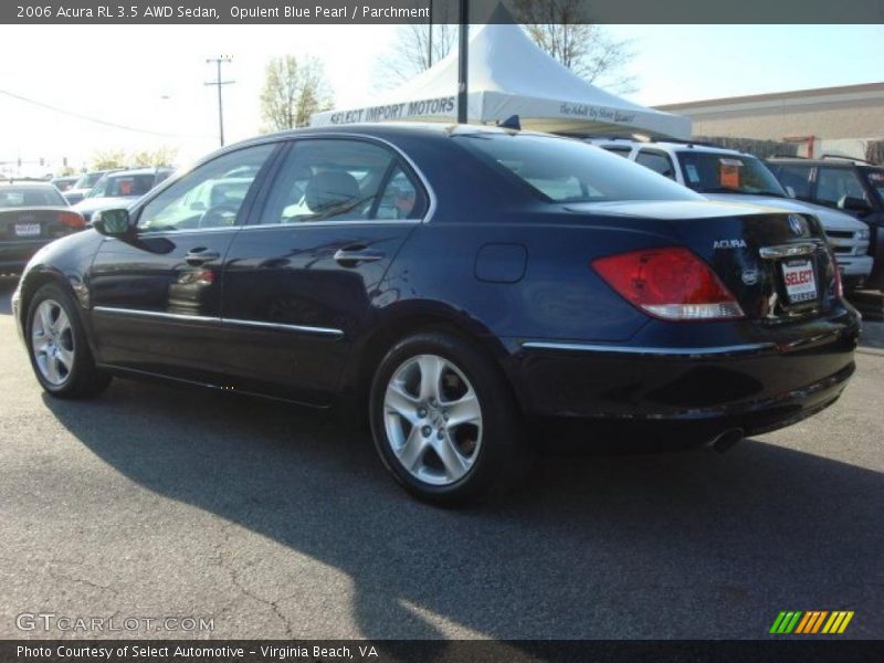 Opulent Blue Pearl / Parchment 2006 Acura RL 3.5 AWD Sedan