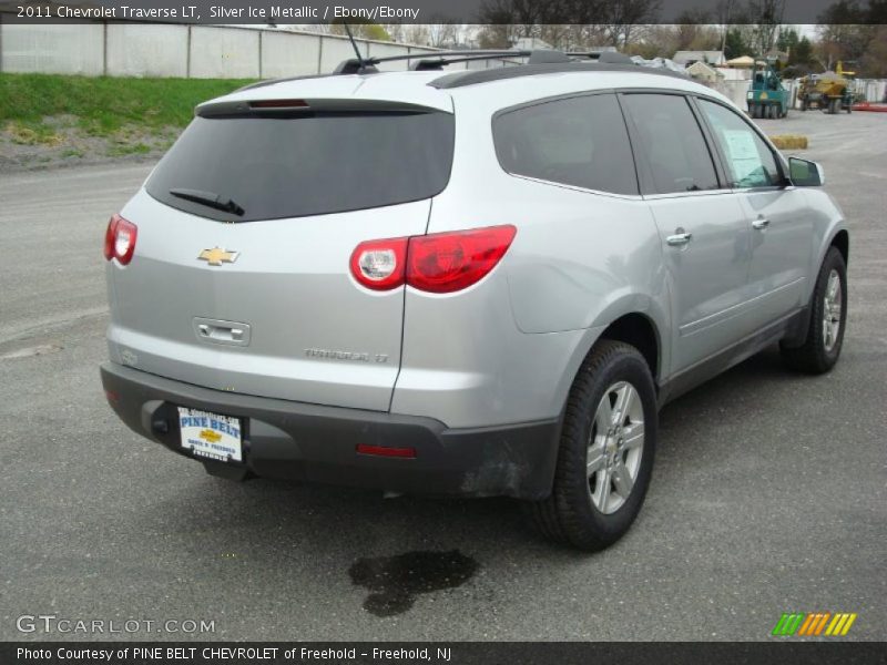 Silver Ice Metallic / Ebony/Ebony 2011 Chevrolet Traverse LT