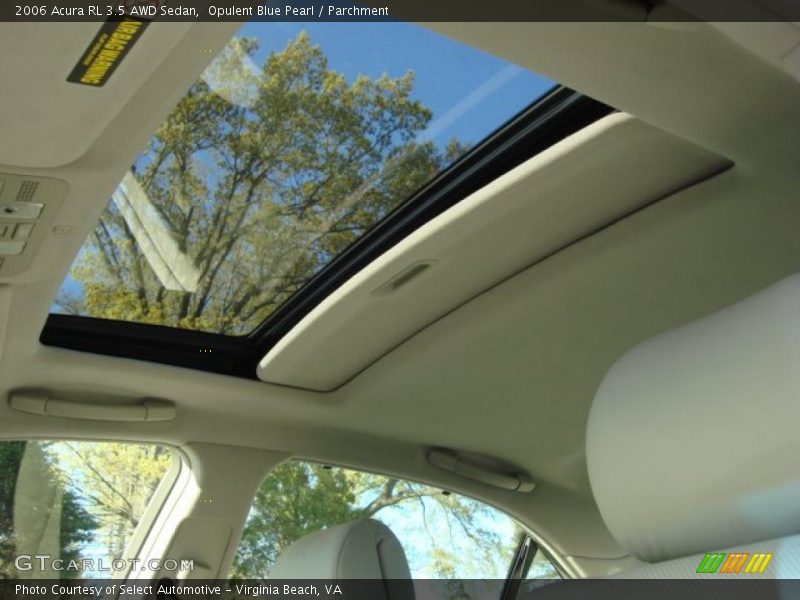 Opulent Blue Pearl / Parchment 2006 Acura RL 3.5 AWD Sedan