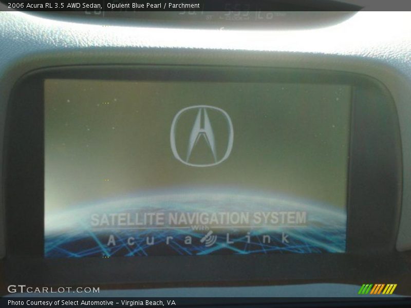 Opulent Blue Pearl / Parchment 2006 Acura RL 3.5 AWD Sedan