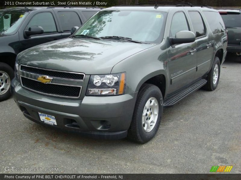 Steel Green Metallic / Ebony 2011 Chevrolet Suburban LS