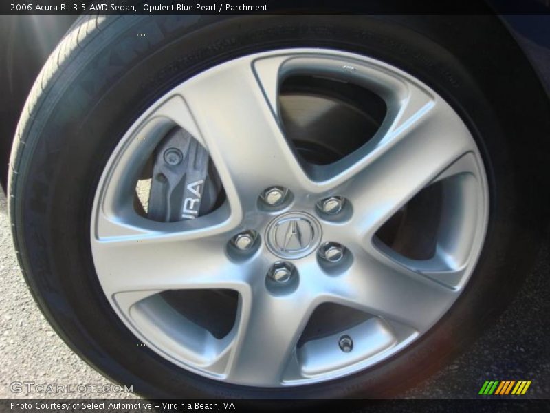 Opulent Blue Pearl / Parchment 2006 Acura RL 3.5 AWD Sedan