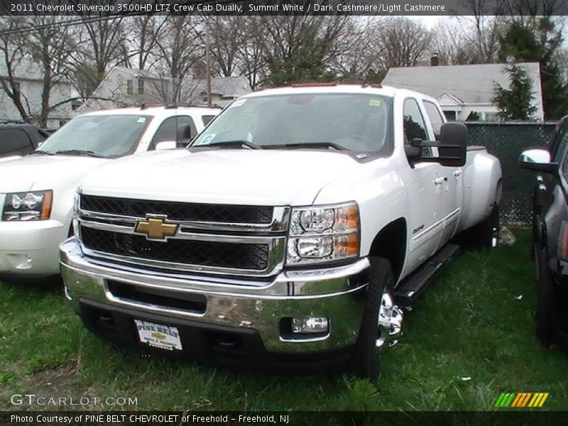 Summit White / Dark Cashmere/Light Cashmere 2011 Chevrolet Silverado 3500HD LTZ Crew Cab Dually