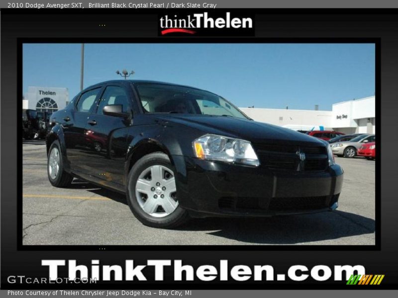 Brilliant Black Crystal Pearl / Dark Slate Gray 2010 Dodge Avenger SXT