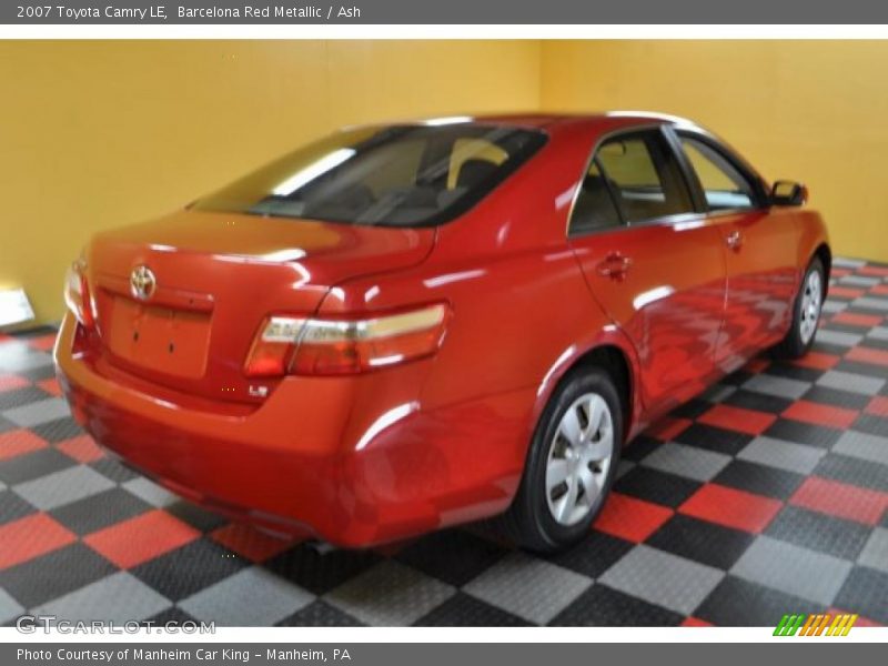 Barcelona Red Metallic / Ash 2007 Toyota Camry LE