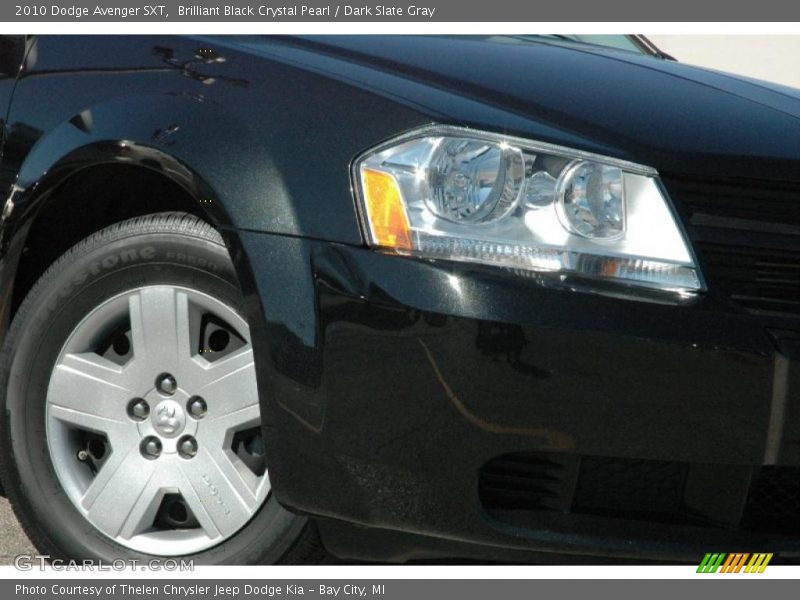 Brilliant Black Crystal Pearl / Dark Slate Gray 2010 Dodge Avenger SXT