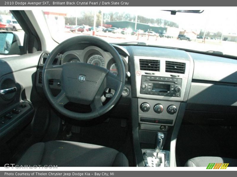 Brilliant Black Crystal Pearl / Dark Slate Gray 2010 Dodge Avenger SXT