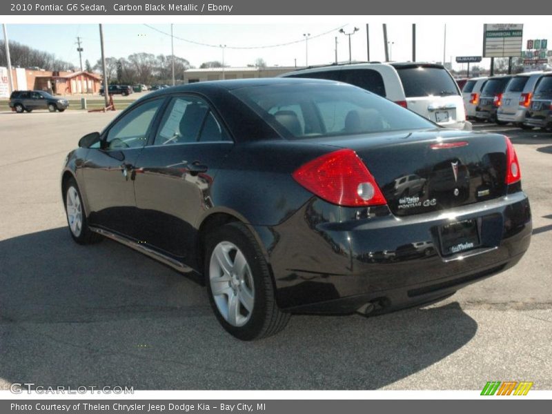Carbon Black Metallic / Ebony 2010 Pontiac G6 Sedan