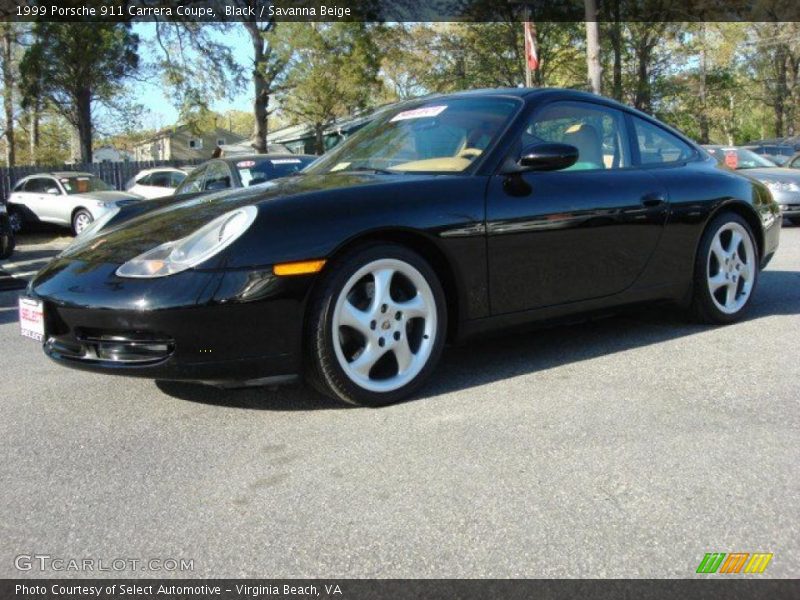 Black / Savanna Beige 1999 Porsche 911 Carrera Coupe