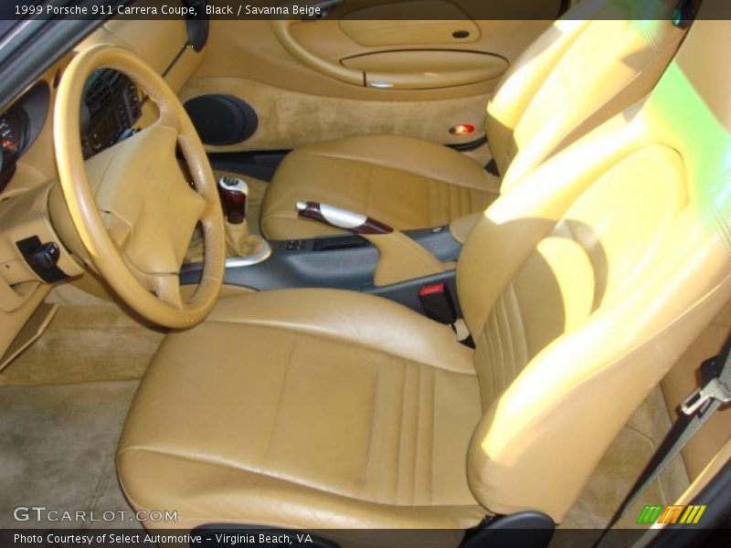 Black / Savanna Beige 1999 Porsche 911 Carrera Coupe