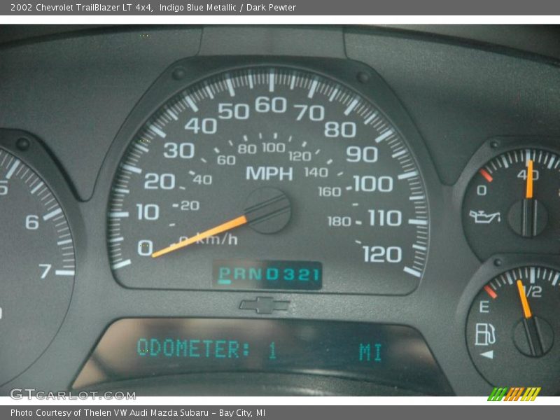 Indigo Blue Metallic / Dark Pewter 2002 Chevrolet TrailBlazer LT 4x4