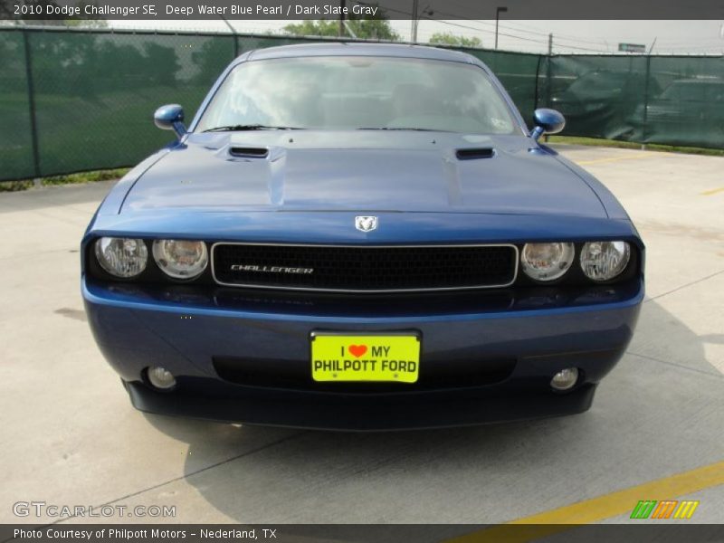 Deep Water Blue Pearl / Dark Slate Gray 2010 Dodge Challenger SE