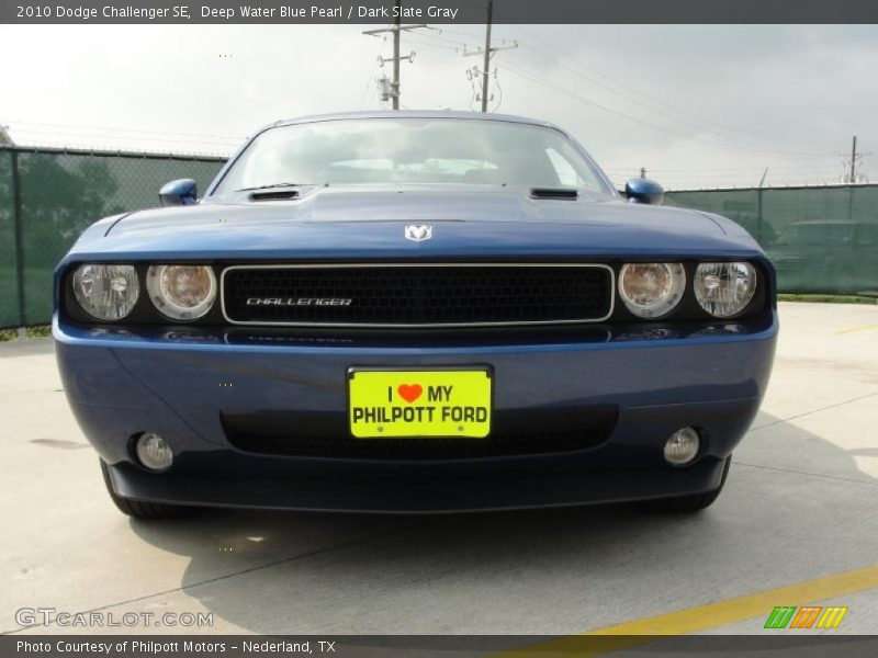 Deep Water Blue Pearl / Dark Slate Gray 2010 Dodge Challenger SE