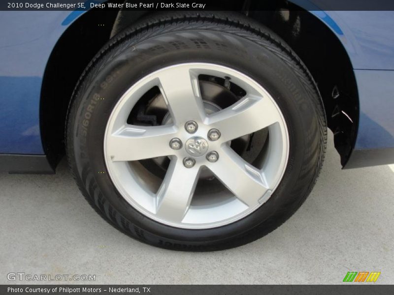 Deep Water Blue Pearl / Dark Slate Gray 2010 Dodge Challenger SE