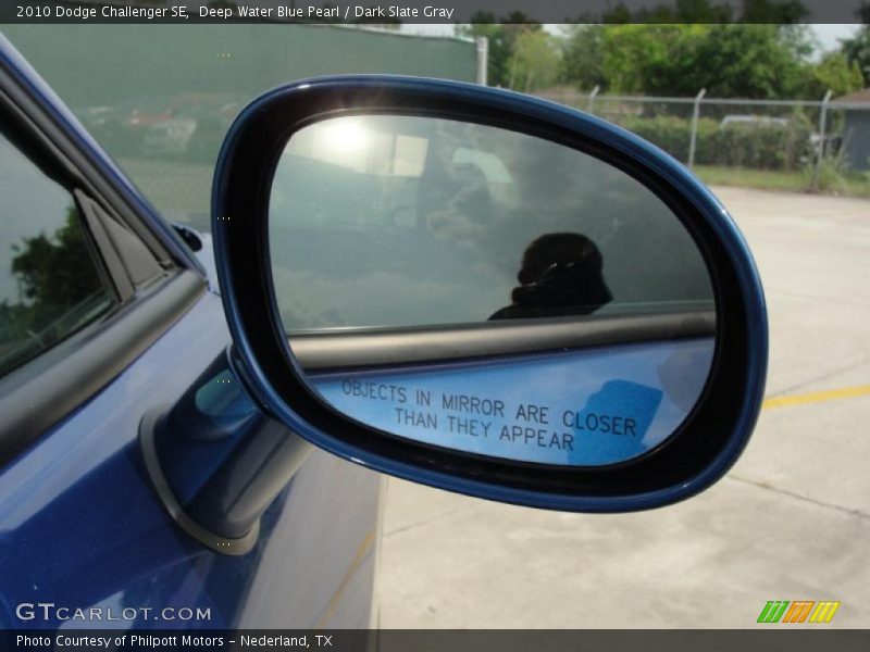 Deep Water Blue Pearl / Dark Slate Gray 2010 Dodge Challenger SE