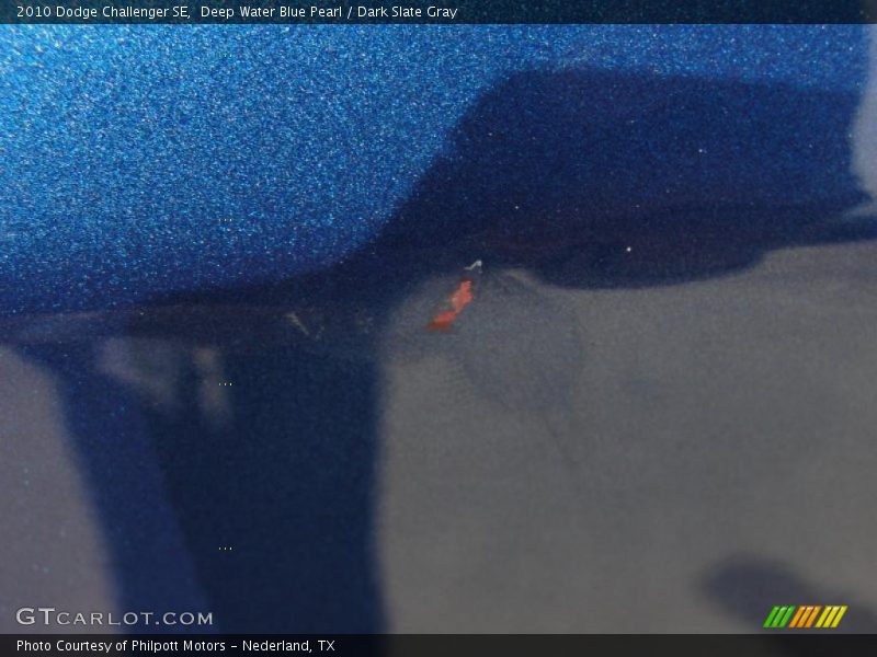 Deep Water Blue Pearl / Dark Slate Gray 2010 Dodge Challenger SE