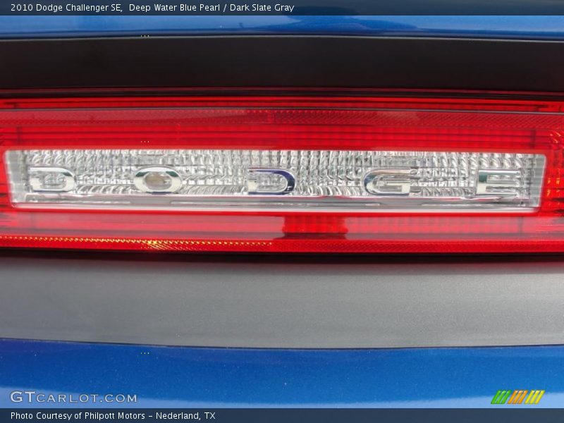 Deep Water Blue Pearl / Dark Slate Gray 2010 Dodge Challenger SE