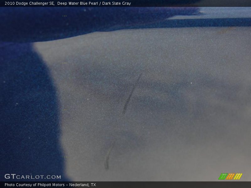 Deep Water Blue Pearl / Dark Slate Gray 2010 Dodge Challenger SE
