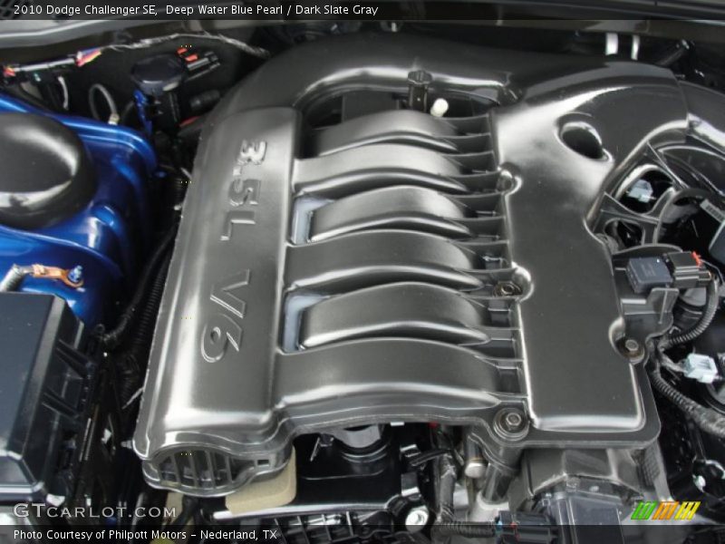 Deep Water Blue Pearl / Dark Slate Gray 2010 Dodge Challenger SE
