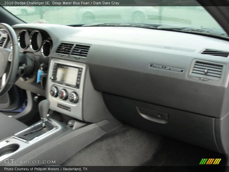 Deep Water Blue Pearl / Dark Slate Gray 2010 Dodge Challenger SE