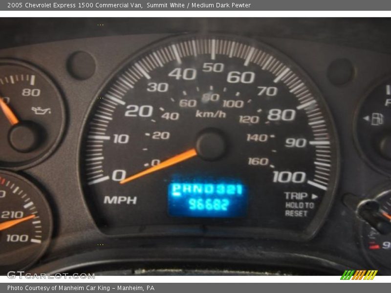 Summit White / Medium Dark Pewter 2005 Chevrolet Express 1500 Commercial Van