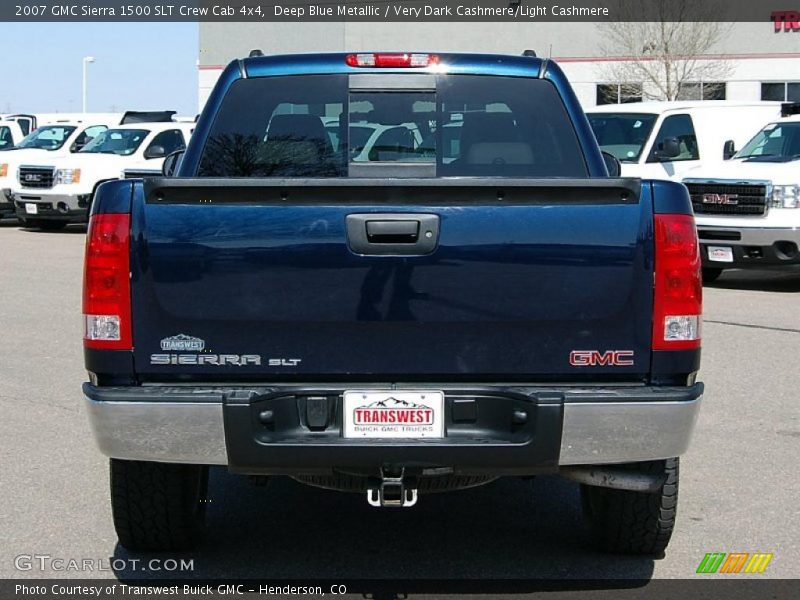 Deep Blue Metallic / Very Dark Cashmere/Light Cashmere 2007 GMC Sierra 1500 SLT Crew Cab 4x4