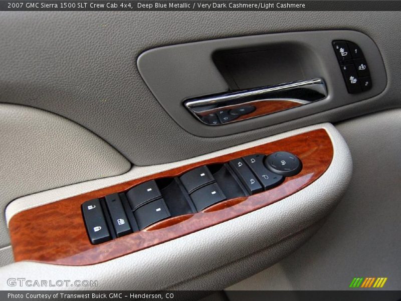 Deep Blue Metallic / Very Dark Cashmere/Light Cashmere 2007 GMC Sierra 1500 SLT Crew Cab 4x4