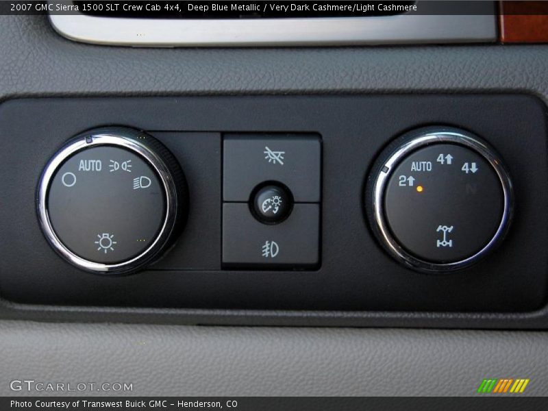 Deep Blue Metallic / Very Dark Cashmere/Light Cashmere 2007 GMC Sierra 1500 SLT Crew Cab 4x4