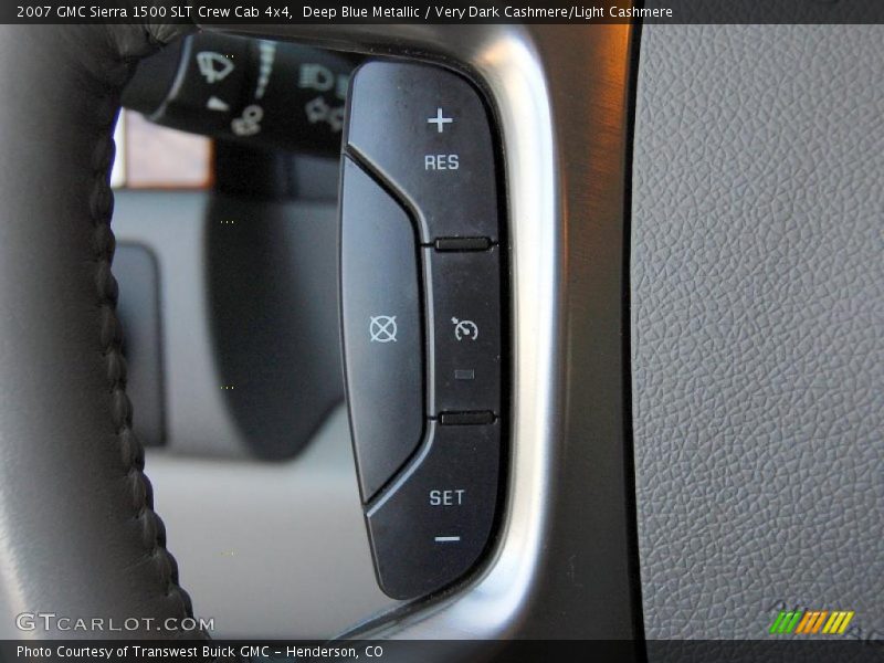 Deep Blue Metallic / Very Dark Cashmere/Light Cashmere 2007 GMC Sierra 1500 SLT Crew Cab 4x4