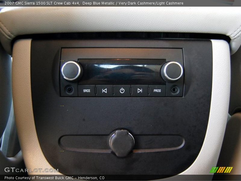 Deep Blue Metallic / Very Dark Cashmere/Light Cashmere 2007 GMC Sierra 1500 SLT Crew Cab 4x4
