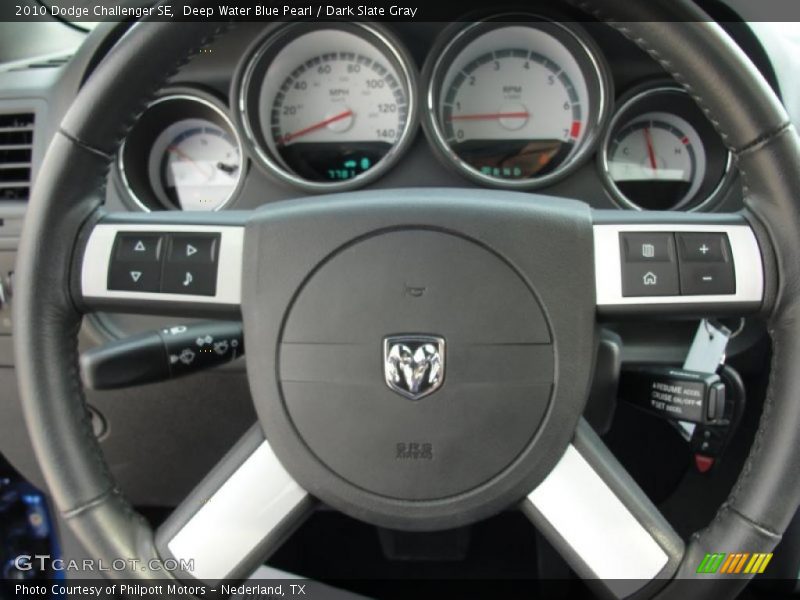 Deep Water Blue Pearl / Dark Slate Gray 2010 Dodge Challenger SE