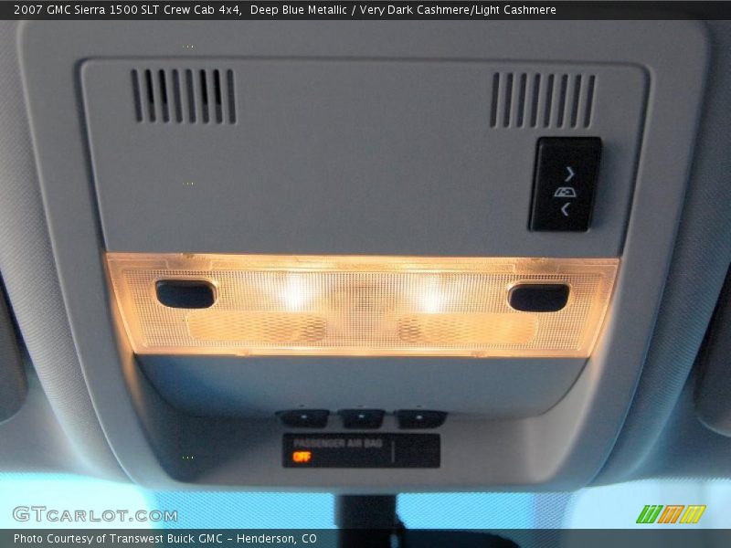 Deep Blue Metallic / Very Dark Cashmere/Light Cashmere 2007 GMC Sierra 1500 SLT Crew Cab 4x4