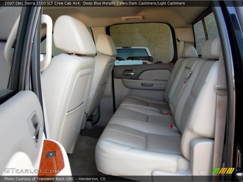 Deep Blue Metallic / Very Dark Cashmere/Light Cashmere 2007 GMC Sierra 1500 SLT Crew Cab 4x4