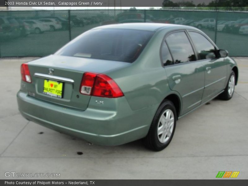 Galapagos Green / Ivory 2003 Honda Civic LX Sedan